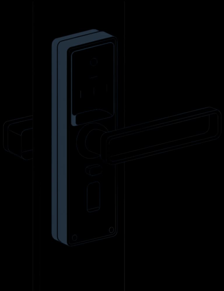 Technical sketch of Supro Global smart lock mechanism design